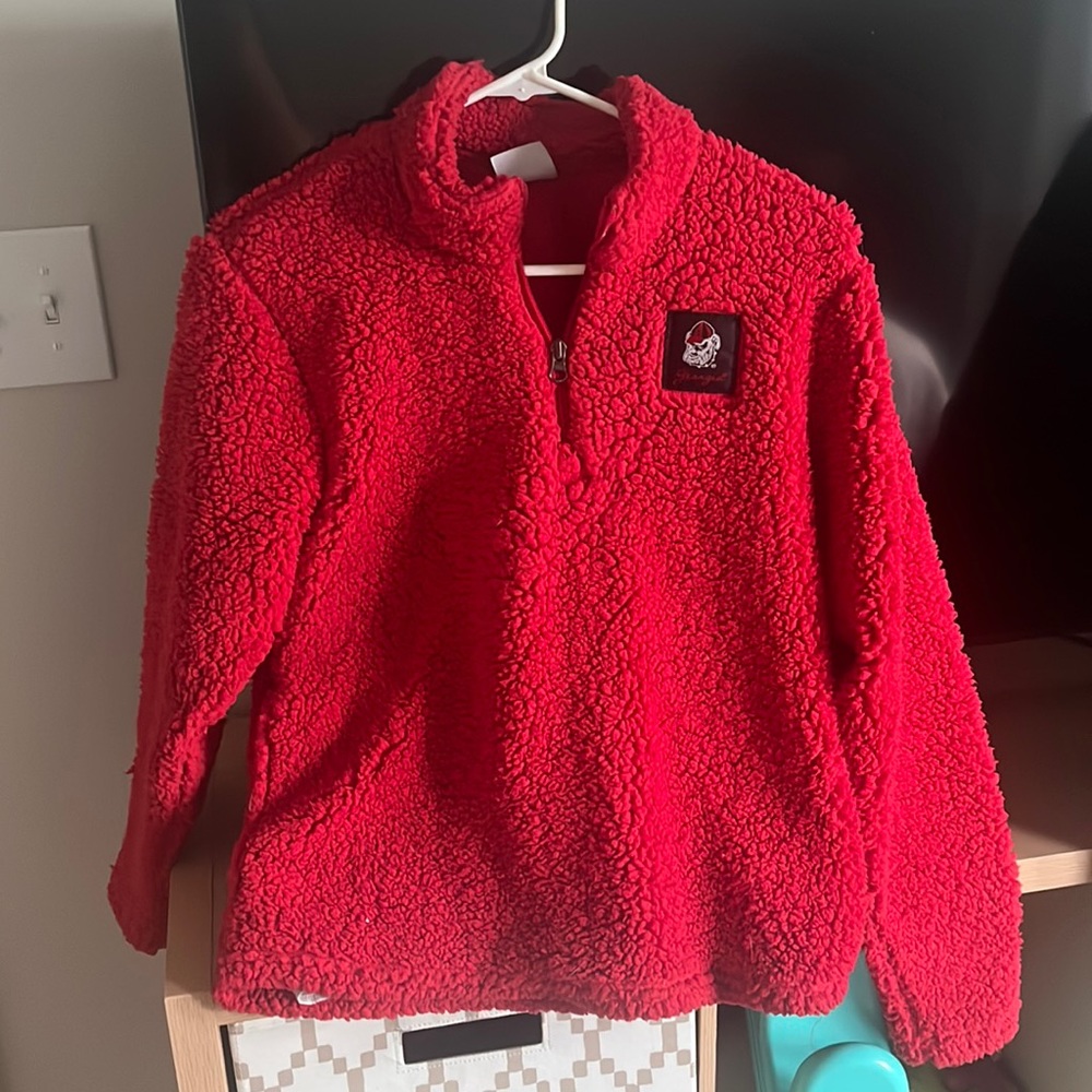 Ga bulldogs fleece quarter zip